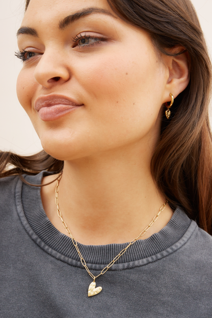 O&F Heart Pendant Necklace