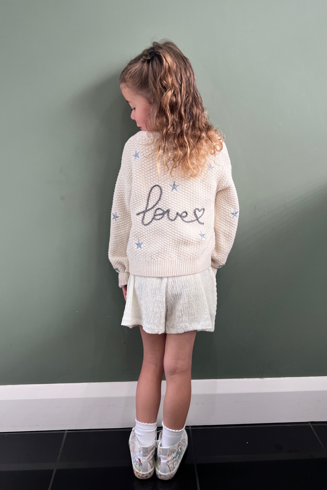 Kids Love Cardigan Cream