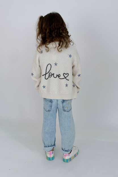 Kids Love Cardigan - Cream