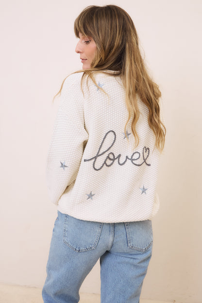 O&F Love Cardigan - Cream