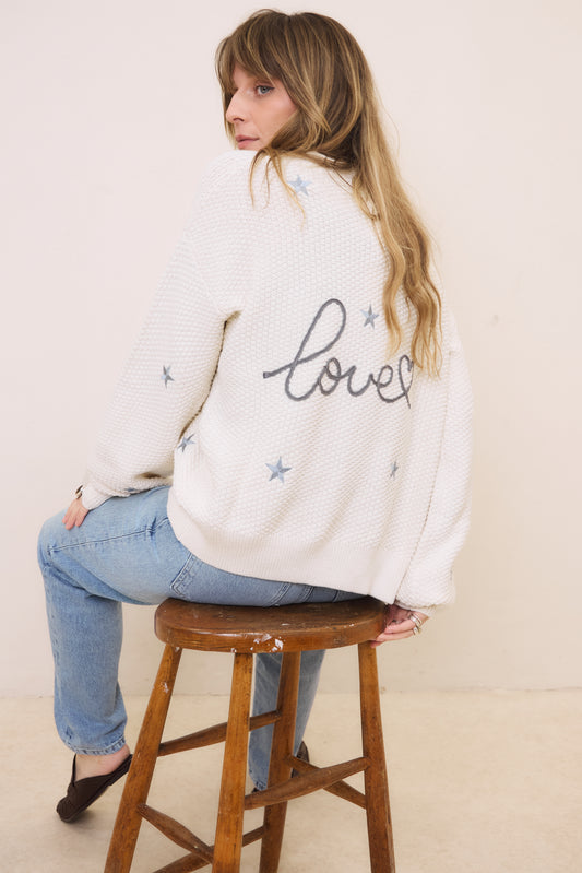 O&F Love Cardigan - Cream