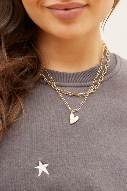 O&F Paper Clip Necklace
