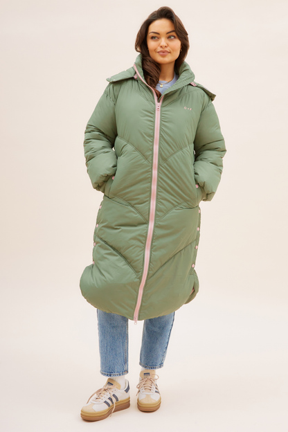 O&F Long Line Puffer Coat