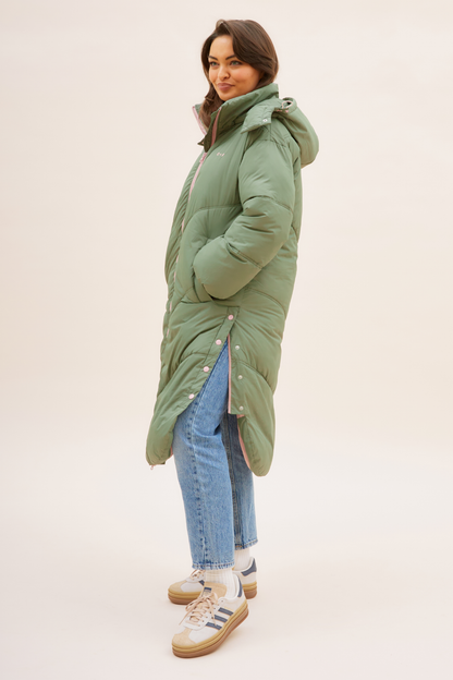 O&F Long Line Puffer Coat