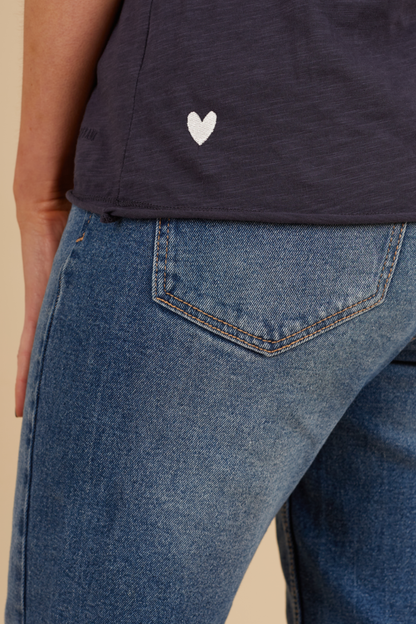 O&F You Are Magic - Navy V Neck Tee