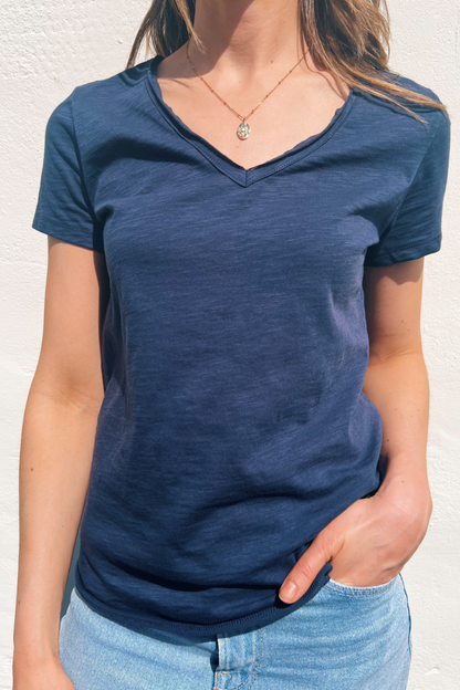O&F You Are Magic - Navy V Neck Tee