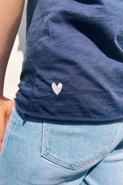 O&F You Are Magic - Navy V Neck Tee