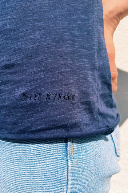 O&F You Are Magic - Navy V Neck Tee