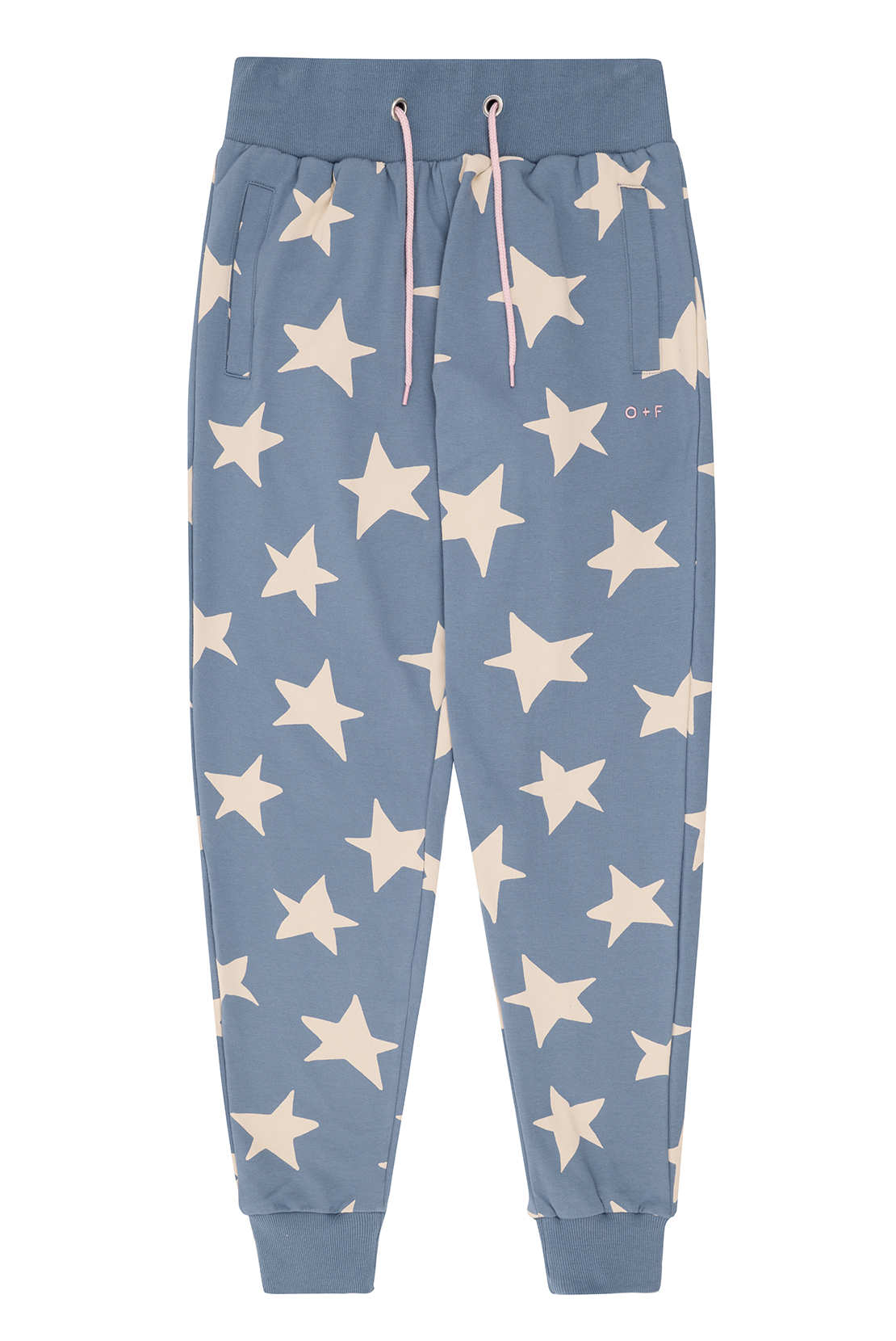 O F Star Print Joggers Olive and Frank