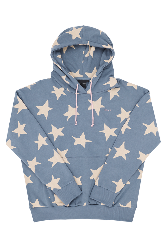 Sample: Star Print Hoodie - Small