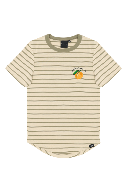 Faulty: Peach Embroidered Breton - XL