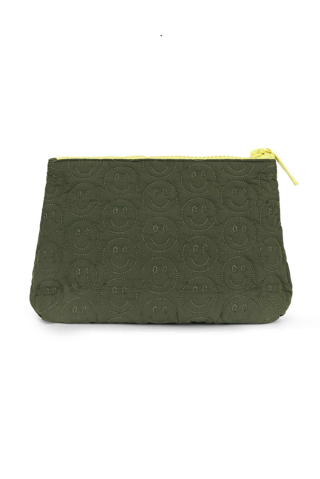 Happy Face Quilted Cosmetic Bag
