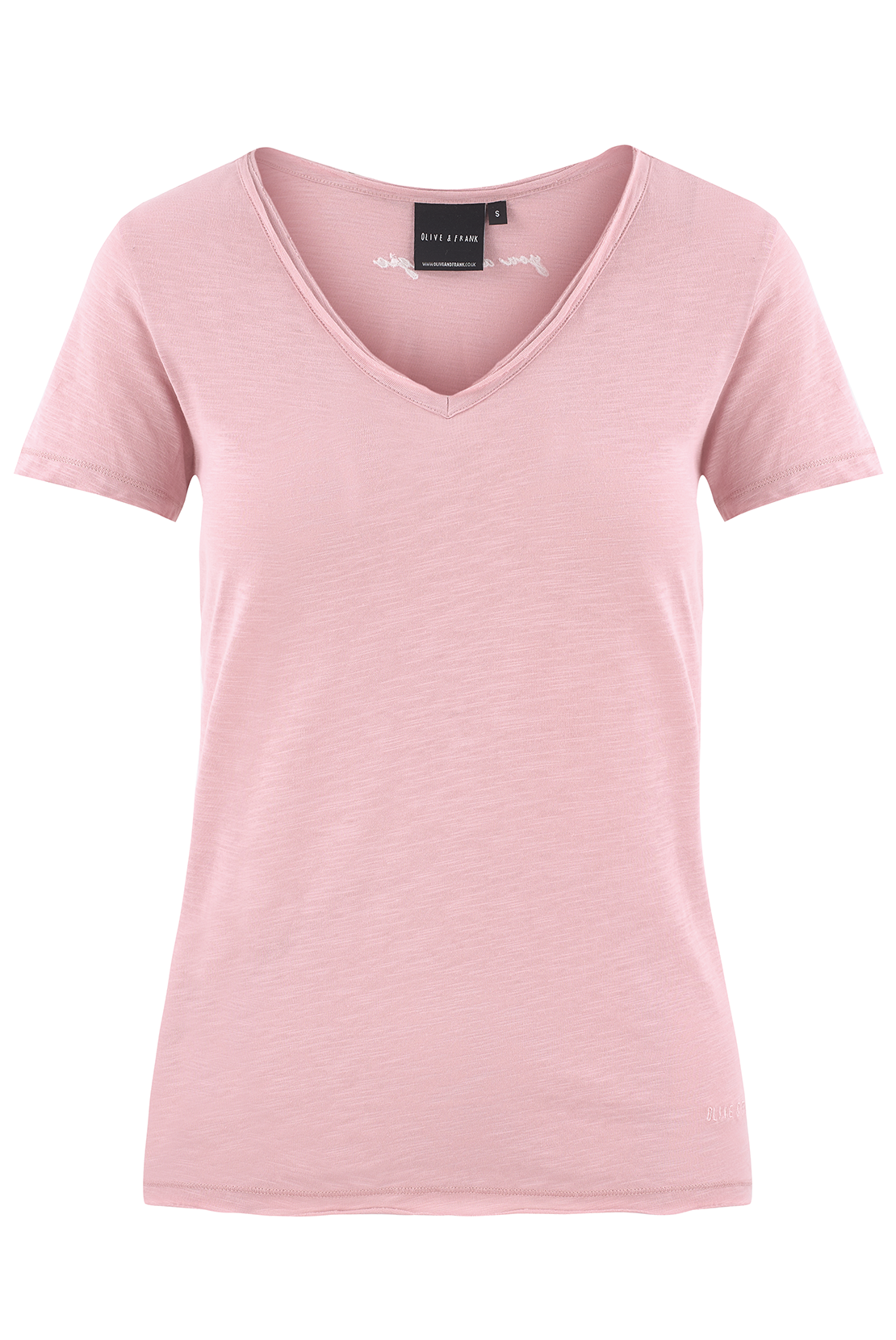 Sample: V Neck Tee - Pink - XS