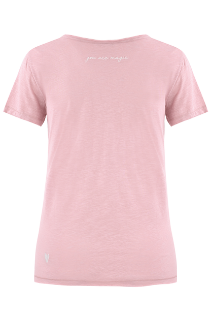 Sample: V Neck Tee - Pink - XS