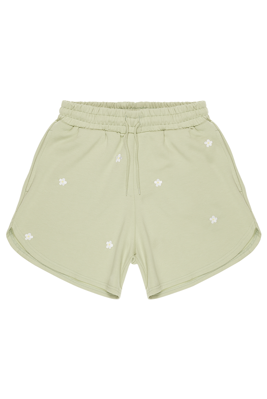 Sample: Daisy Embroidered Shorts - XS
