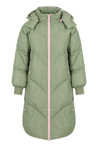 O&F Long Line Puffer Coat