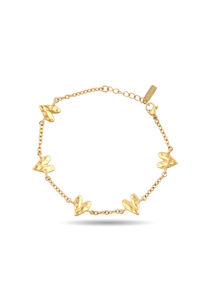 O&F Heart Chain Bracelet