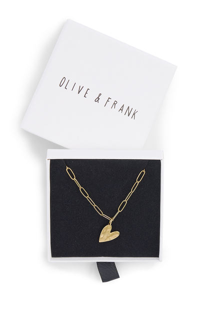 O&F Heart Pendant Necklace
