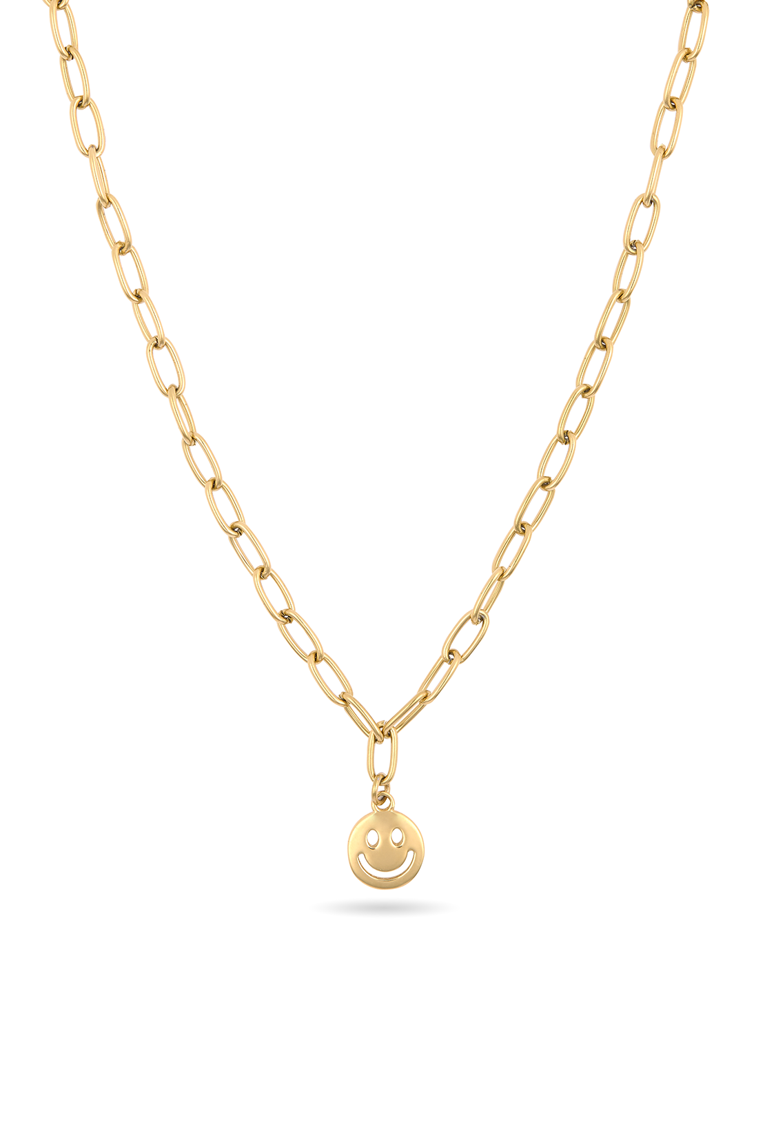 O&F Smiley Pendant Necklace