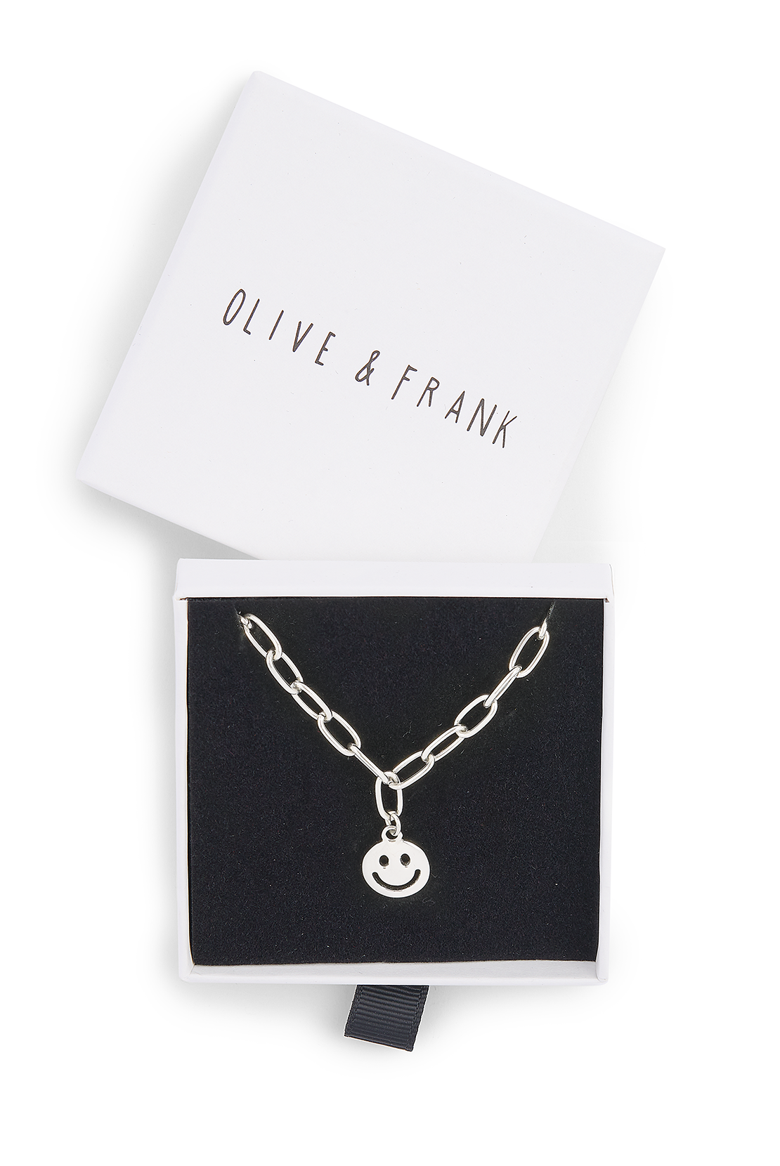 Sample: Silver Happy Face Necklace