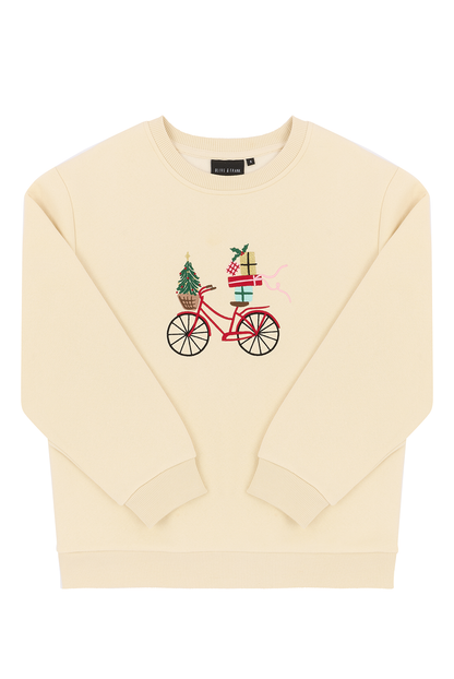 Sample -  Festive Bicycle Sweatshirt - Small