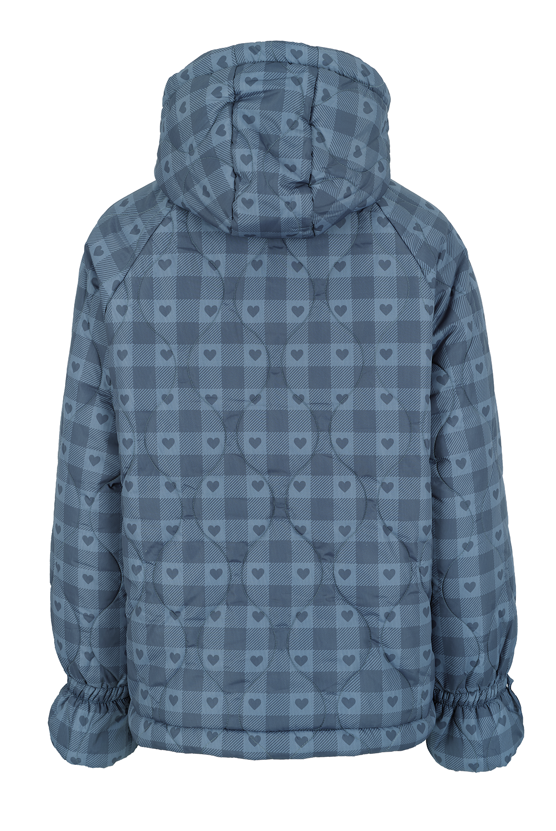 Pre Loved - Heart Check Puffer Coat - Large