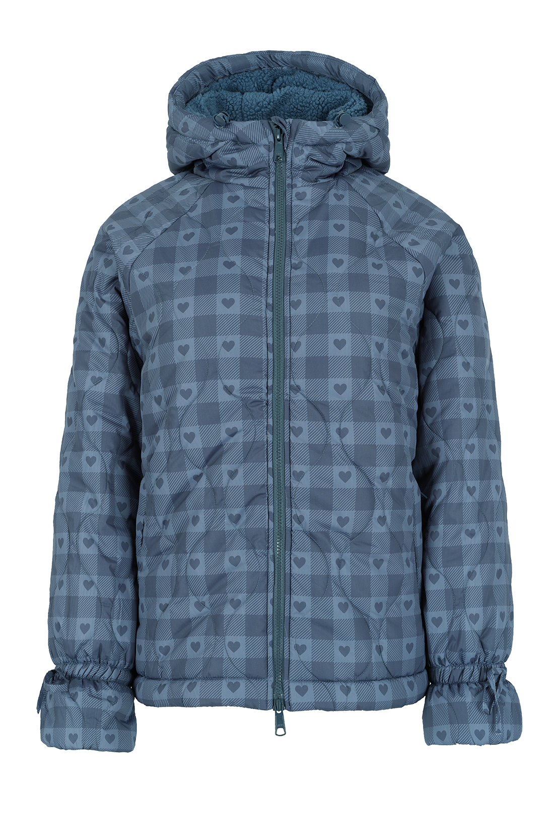 Pre Loved - Heart Check Puffer Coat - Large