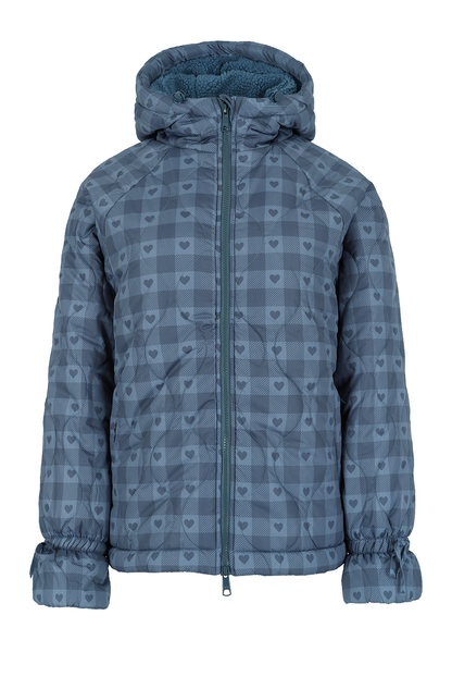 Pre Loved - Heart Check Puffer Coat - Large