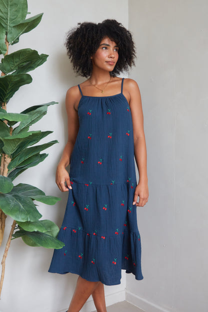 Lula Cherry Embroidered Sundress