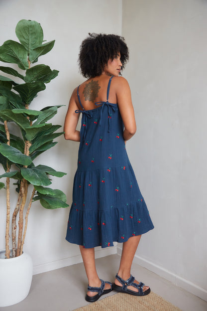 Lula Cherry Embroidered Sundress