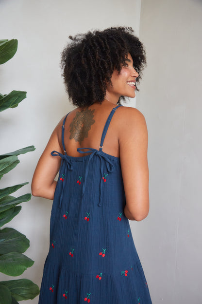 Lula Cherry Embroidered Sundress
