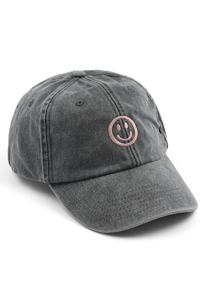Smiley Embroidered Cap