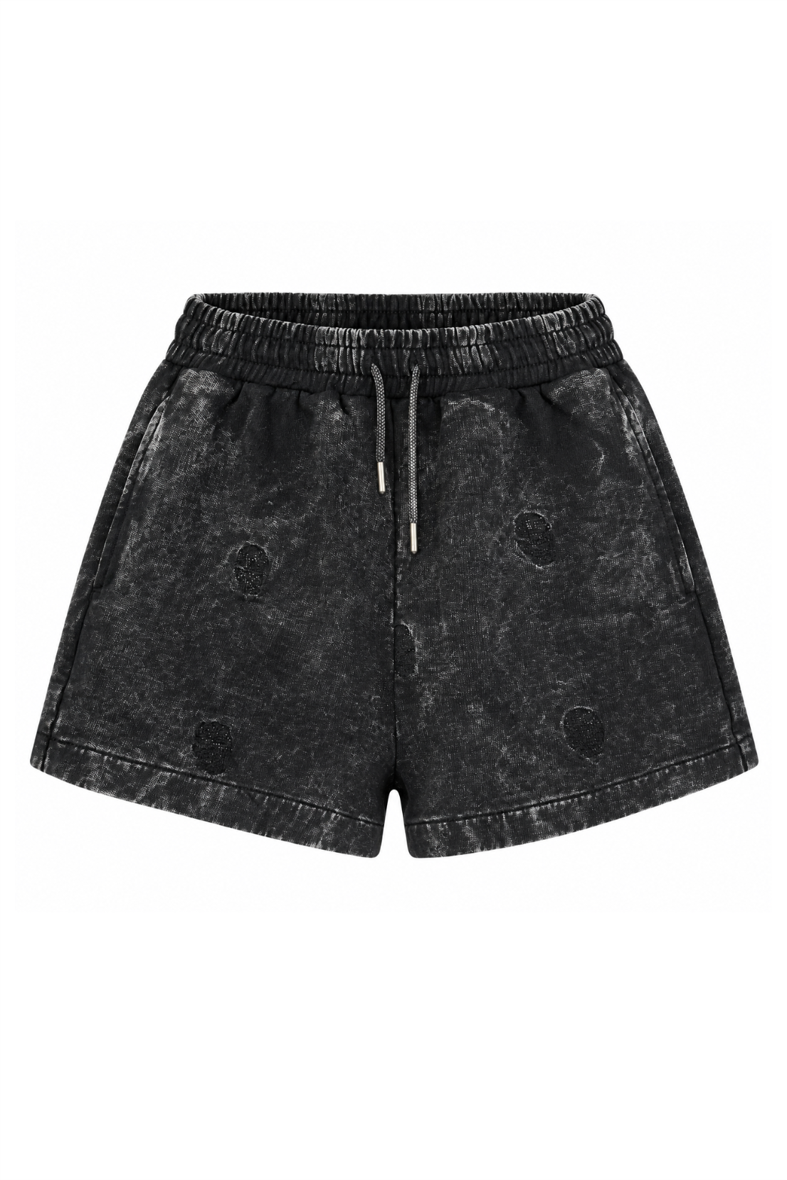 Sample: Acid Wash Shorts and Sweatshirt Set - Medium