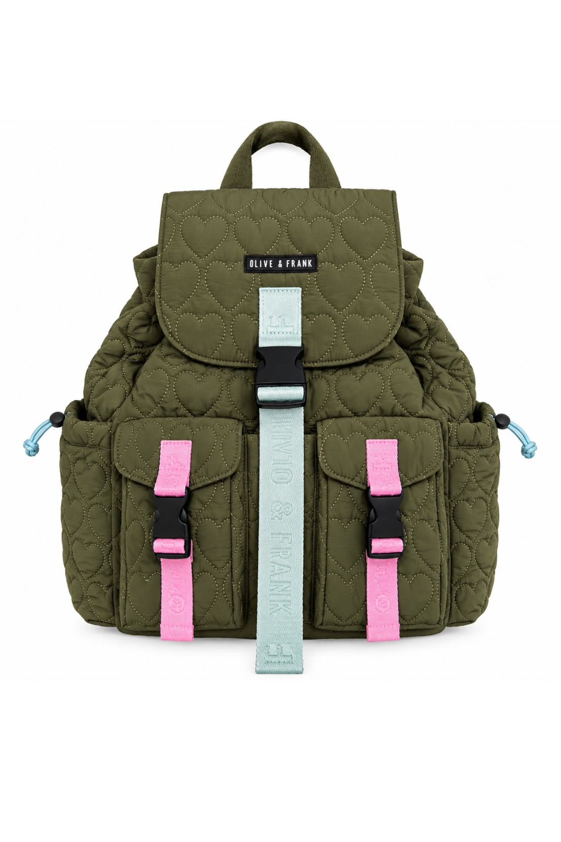 Sample - Heart Quilted Backpack - Large Size