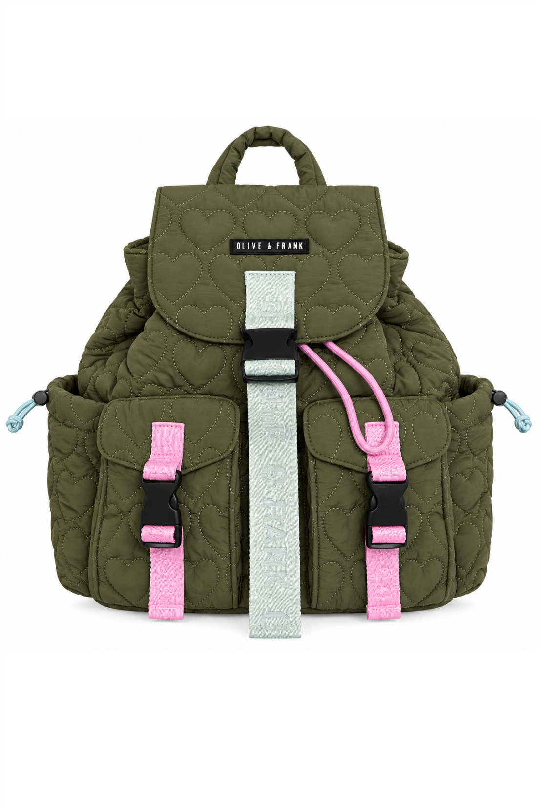 Sample - Heart Quilted Backpack - Small Size