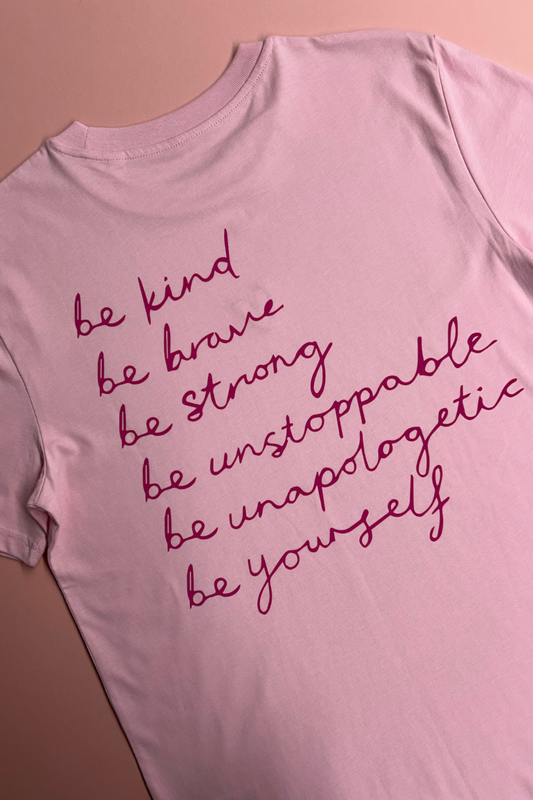 Sample: BE Tee  - Pink - Small
