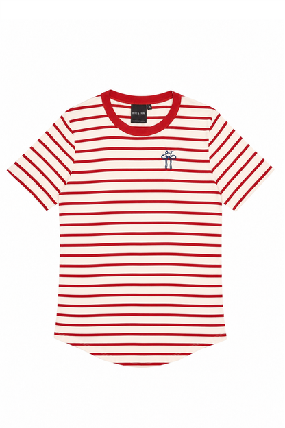 Sample Red Stripe Short Sleeve Breton Tee - Small