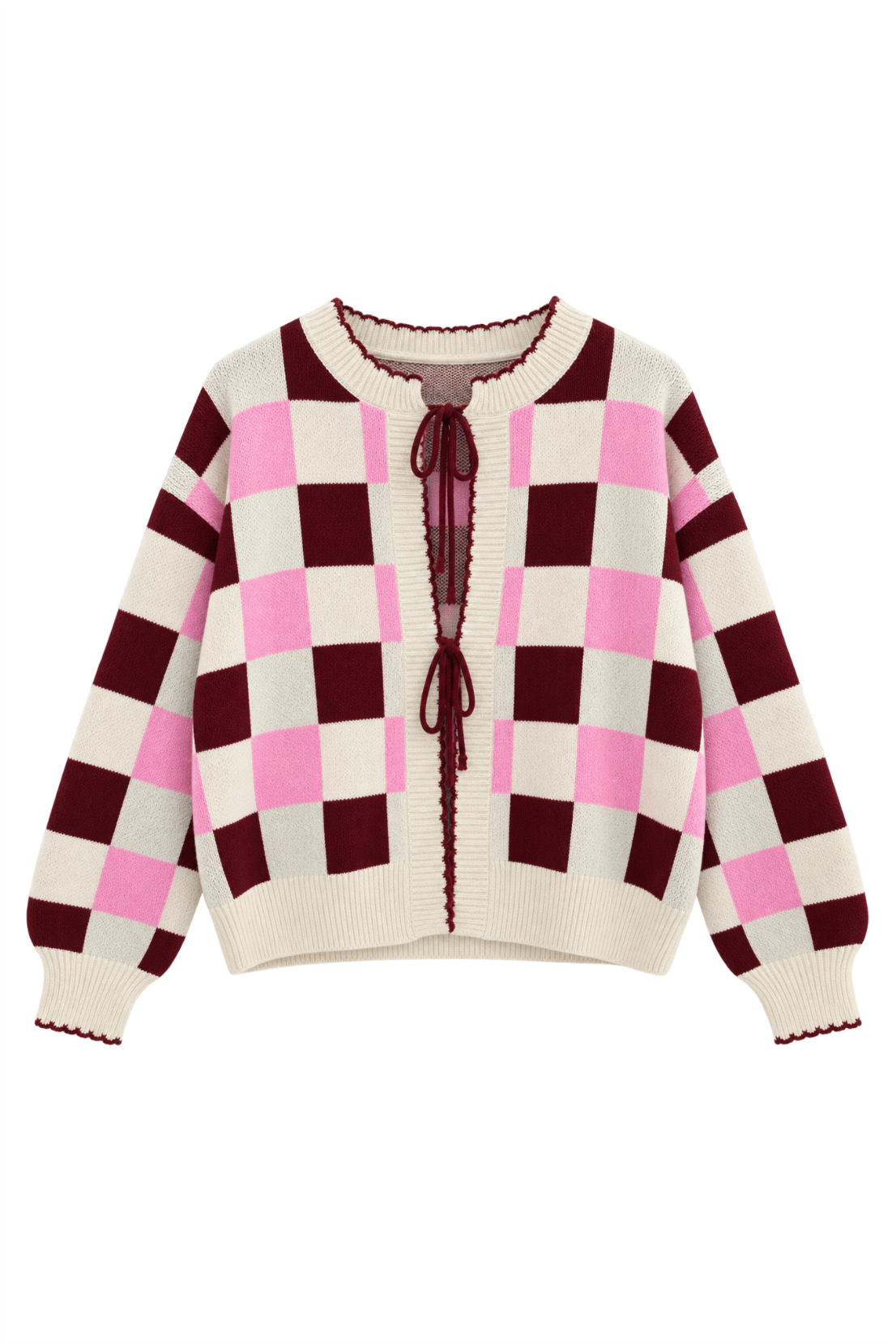 Sample: Checkerboard Cardigan - Small
