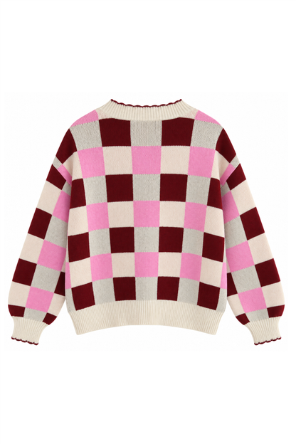 Sample: Checkerboard Cardigan - Small