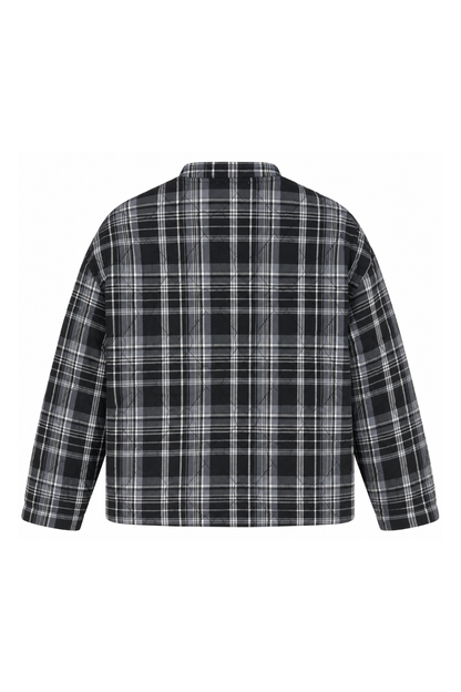 Sample: Check Heart Quilted Jacket - XS