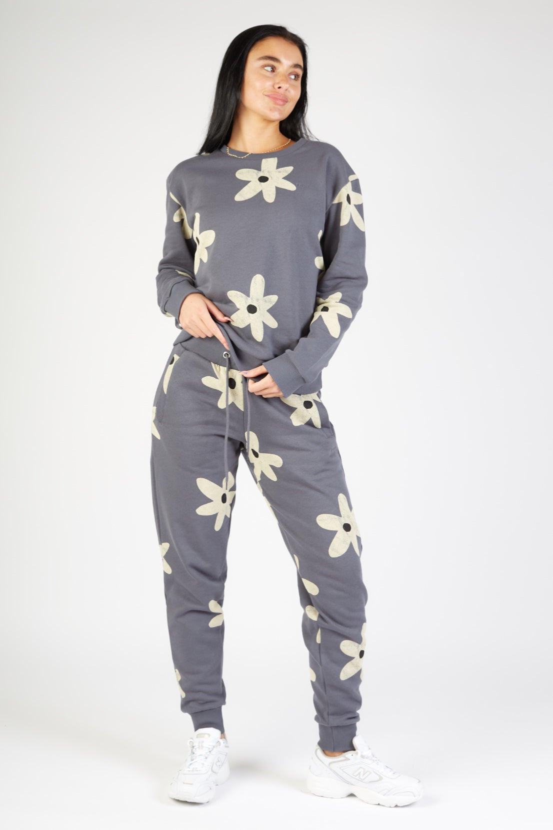 O&F Abstract Flower Print Joggers