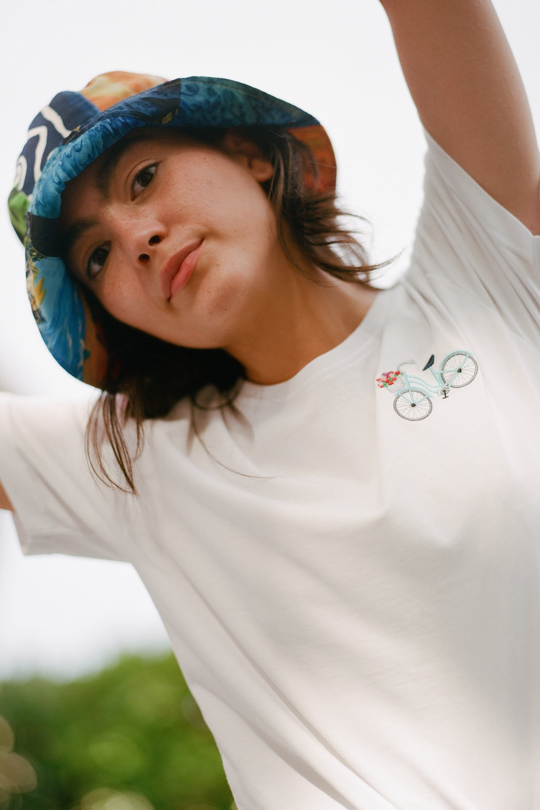 O&F Bicycle Embroidered Tee