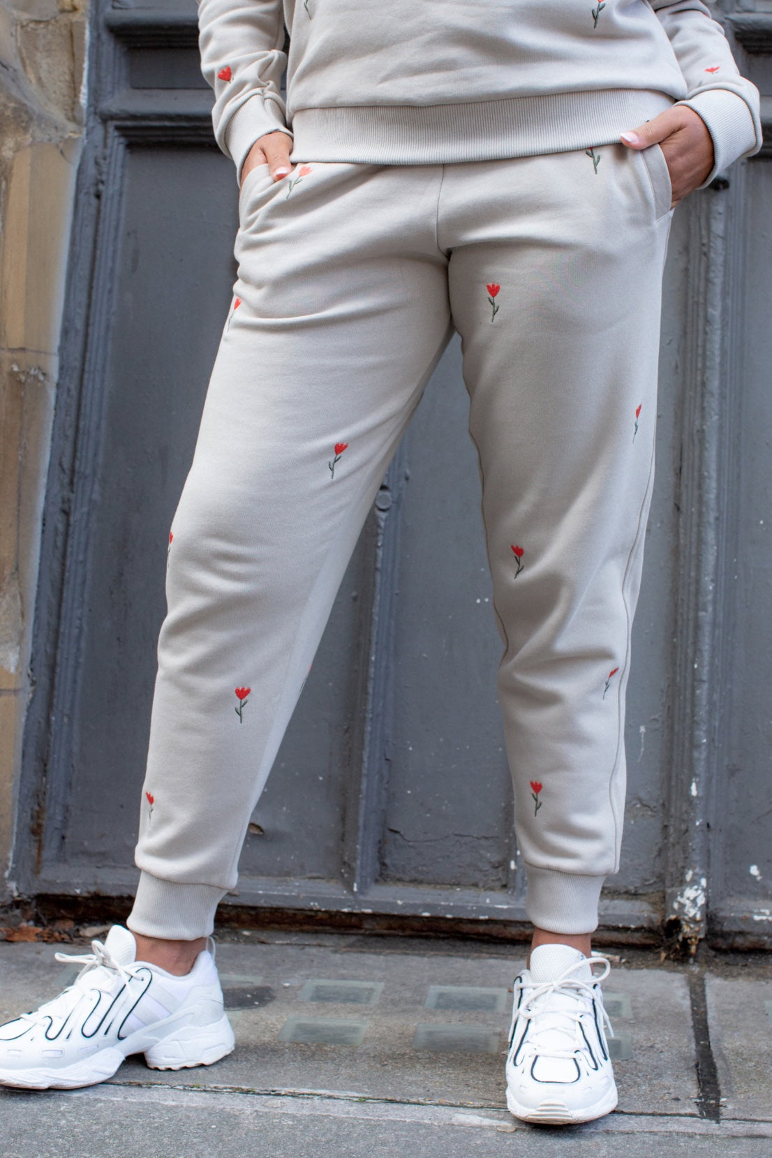 Embroidery on sweatpants new arrivals