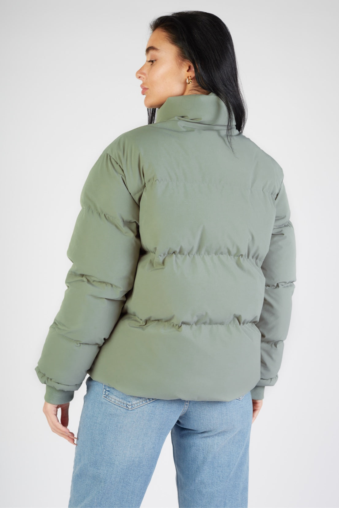 O&F Sage Green Puffer Jacket