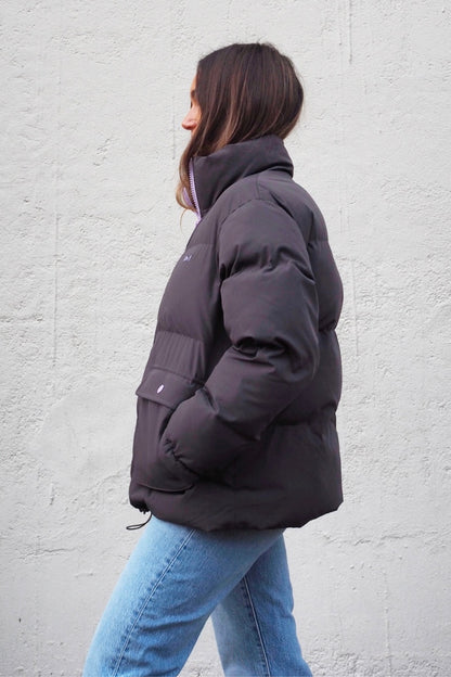 O&F Charcoal Grey Puffer Jacket