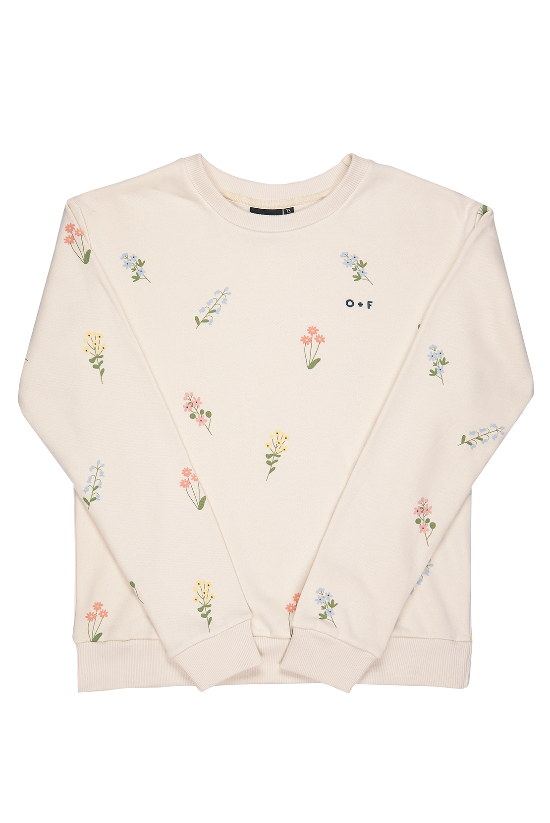O&F Floral Print Sweatshirt