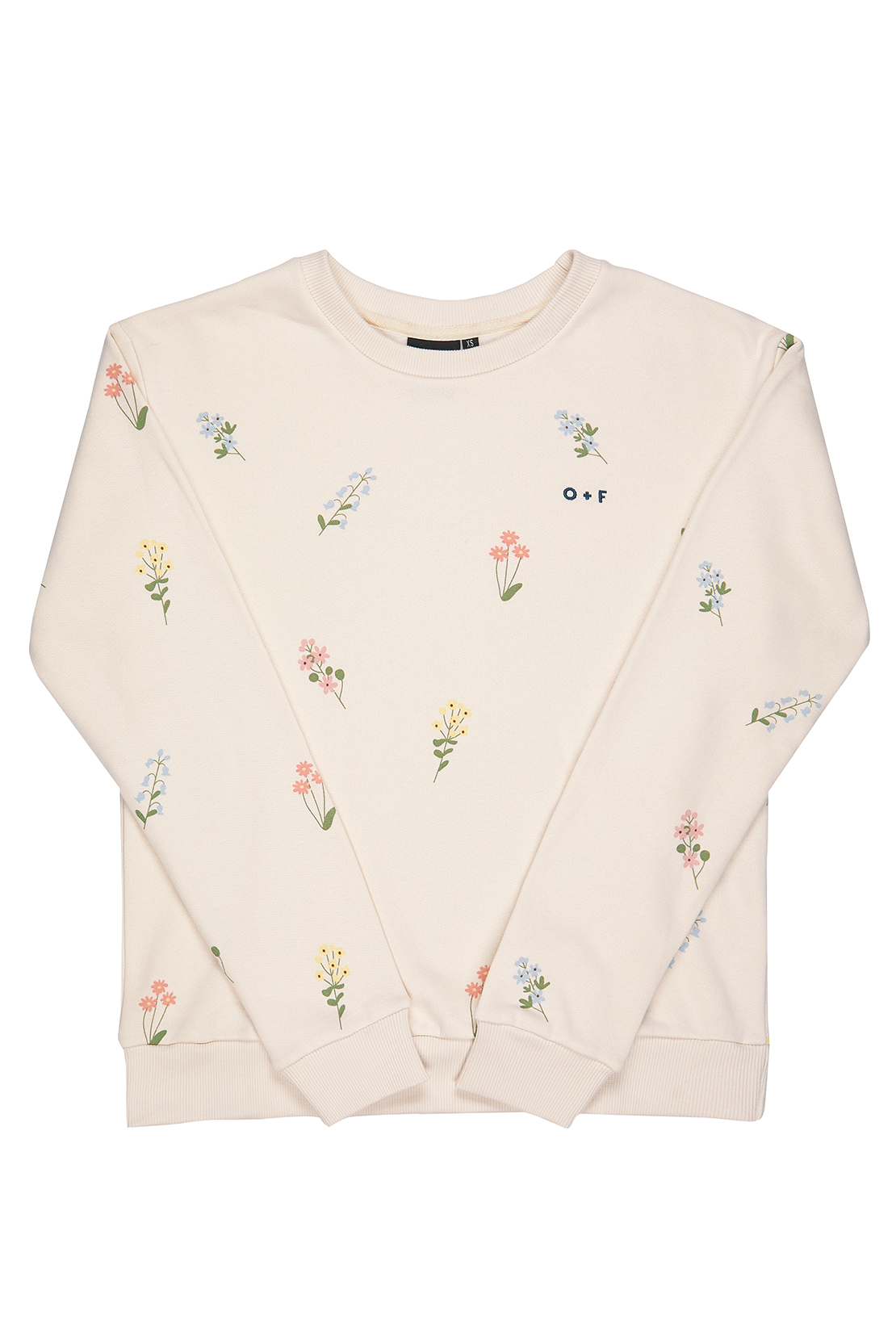 O F Floral Print Sweatshirt