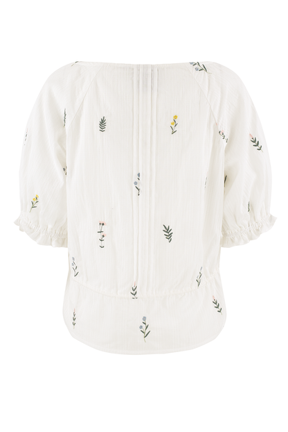 Gaby - Floral Embroidered Blouse