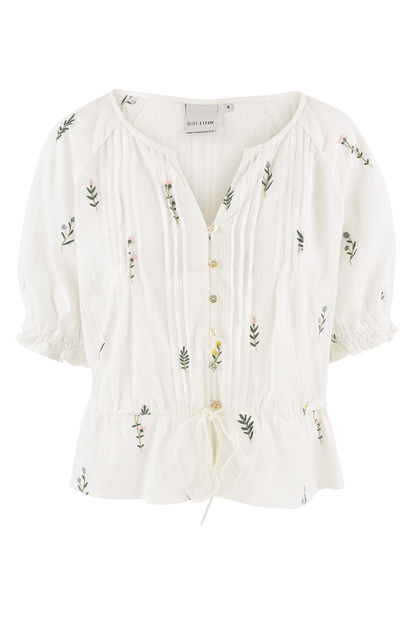 Gaby - Floral Embroidered Blouse