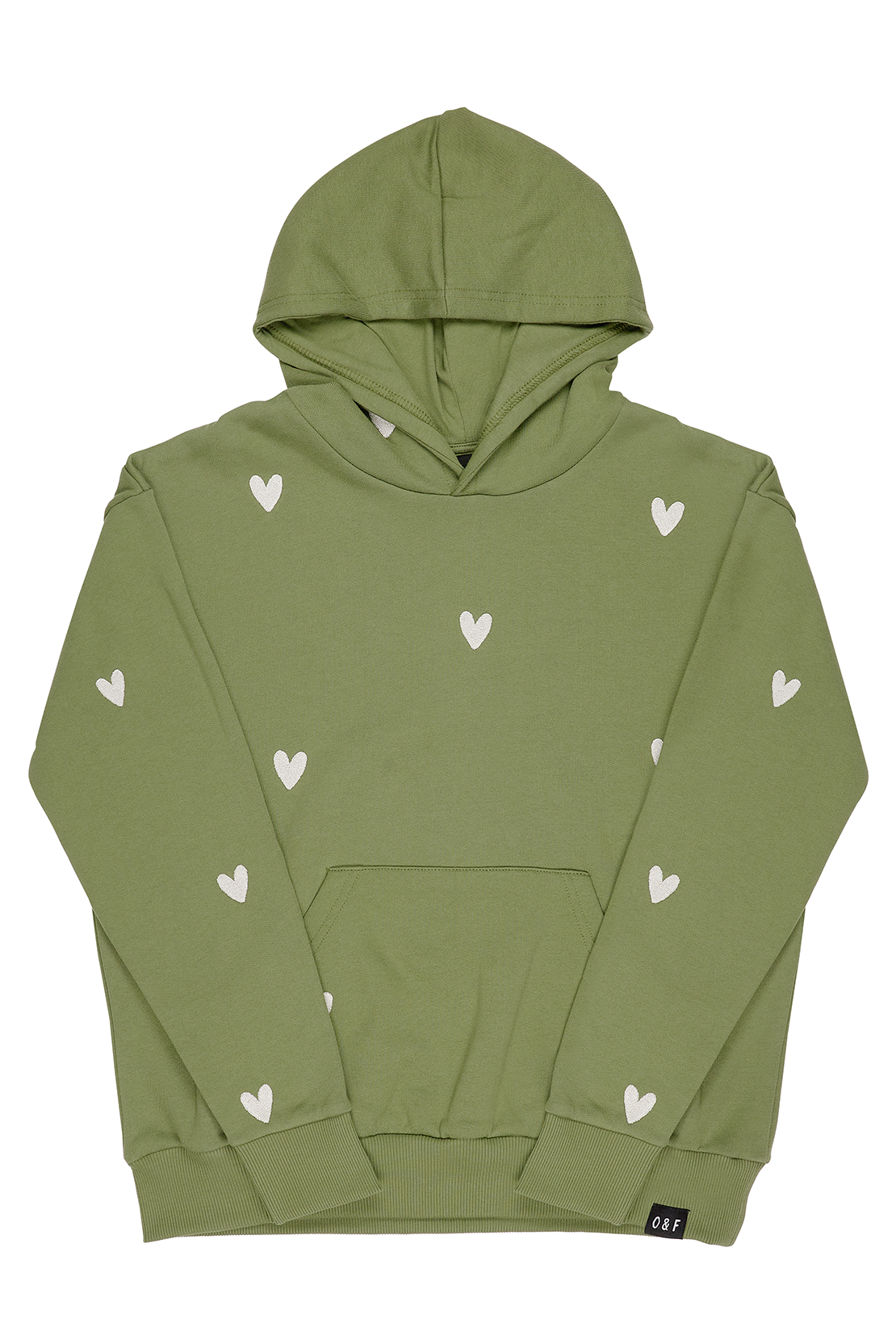Hoodie with heart logo shop